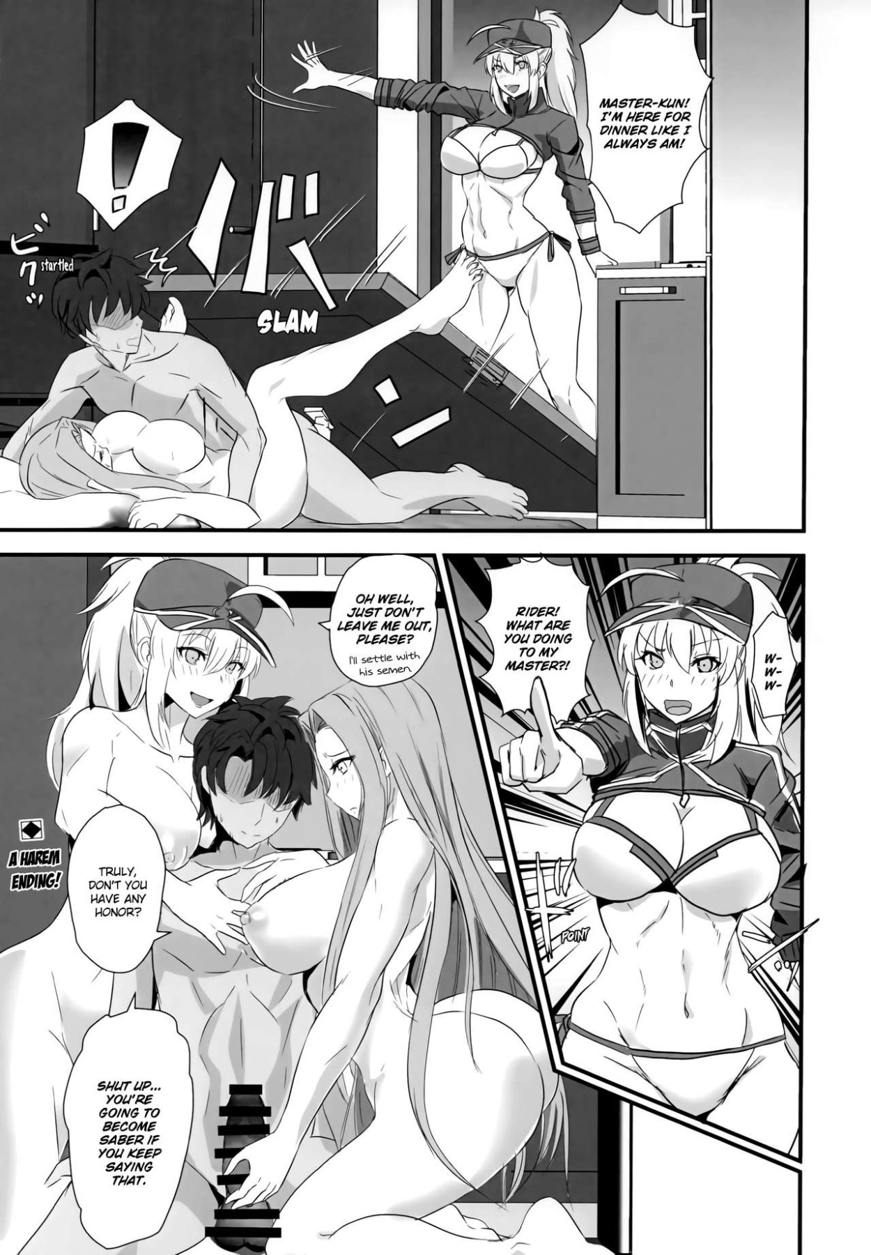 Hentai Manga Comic-Living Together With Rider and Next-Door OL Servant-Read-25